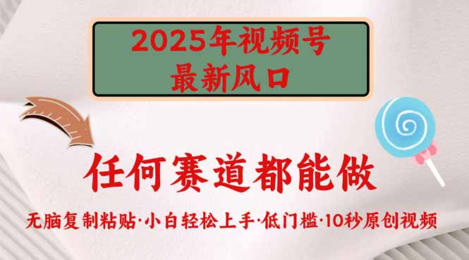2025年视频号新风口，低门槛只需要无脑执行-创盟网